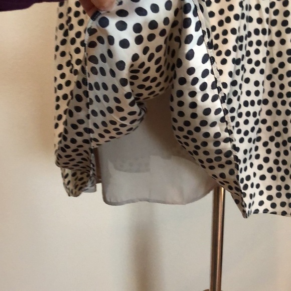 BCBGENERATION Black & Cream Polka Dot Polyester Mini Dress Size 6 Feminine - Picture 4 of 11